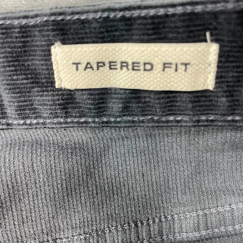 Flint and Tinder Corduroy Pants HB Athletic Tapered Fit Charcoal Gray Mens 36x32